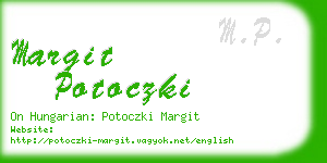 margit potoczki business card